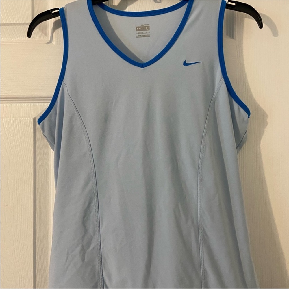 Nike‎ Light Blue Athletic Tank Top Size Large Good Condition